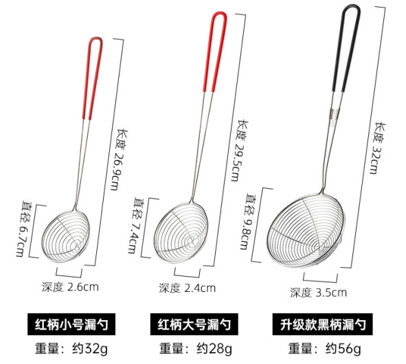 珍珠漏勺常用规格